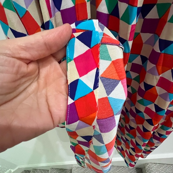 Kate Spade Multicolor Tile Silk Blaire Midi Dress - Picture 6 of 10